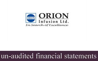 Un-audited 3rd Quarter financial statements of Orion infusion limited
