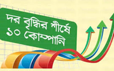 ২ আর্থিক প্রতিষ্ঠান সহ দর বৃদ্ধির শীর্ষ ১০ কোম্পানি