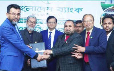 বাংলাদেশ ব্যাংকের সাথে ইসলামী ব্যাংকের ৩ হাজার কোটি টাকার পুনঃঅর্থায়ন চুক্তি