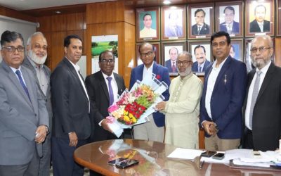 বিআইএ’র প্রেসিডেন্টকে বিআইএফ’র ফুলেল শুভেচ্ছা ও অভিনন্দন জ্ঞাপন