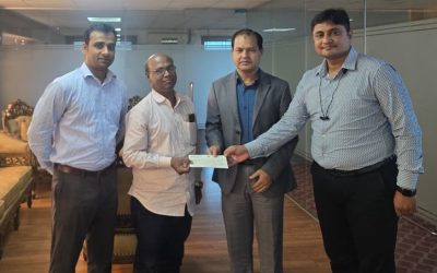 প্রোটেক্টিভ ইসলামী লাইফের ৫ লাখ টাকার মৃত্যুদাবির চেক হস্তান্তর