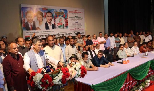 গণতন্ত্র প্রতিষ্ঠা ও নতুন বাংলাদেশ গড়ার আহ্বান সালাহউদ্দিন আহমদের