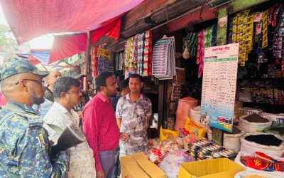 বাজারে কারসাজি ঠেকাতে ভোক্তা অধিকারের অভিযান, একদিনে জরিমানা ৭ লাখ ৯৬ হাজার টাকা