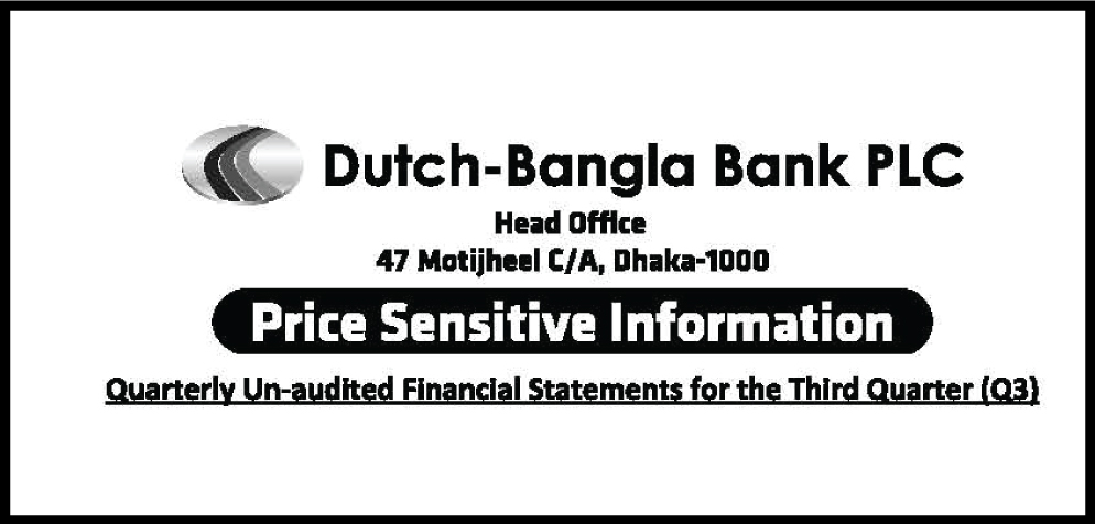 Price Sensitive Information of DBBL