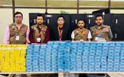 ঢাকা বিমানবন্দরে ৩২ লাখ টাকার বিদেশি সিগারেট জব্দ