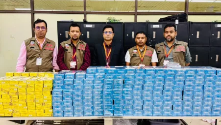 ঢাকা বিমানবন্দরে ৩২ লাখ টাকার বিদেশি সিগারেট জব্দ