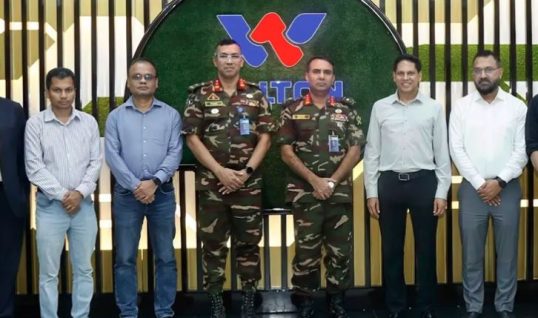 ওয়ালটনের প্রযুক্তি ও উৎপাদন সক্ষমতায় মুগ্ধ মিলিটারি ইঞ্জিনিয়ার সার্ভিসেস